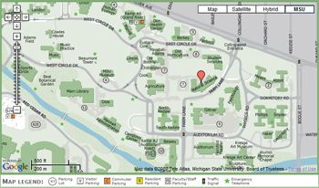 MSU Interactive Campus Map